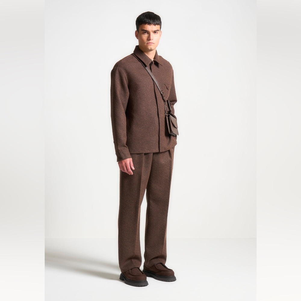 Brown Two-Piece Suit Set - Picture 8 of 11